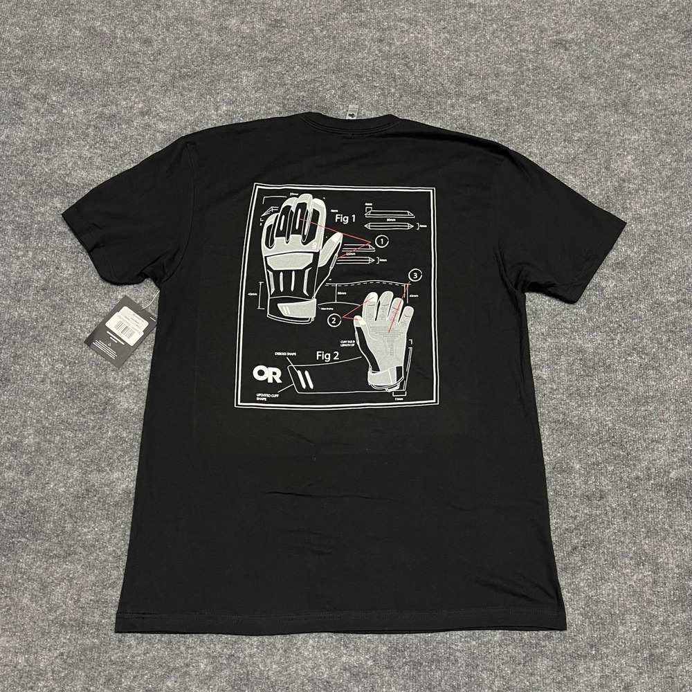 Outdoor Research T-Shirt Mens Large Black Ironsight Tee Outdoor Gorpcore Sample